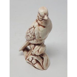 Red Barn Ceramics Brown And White Bird Figurine Signed By‎ Betty